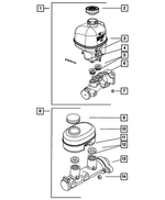 5093407AA - Service Brakes: Brake Master Cylinder for Mopar Image