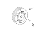 126400520080 - Wheels: Wheel and Tire for Mercedes-Benz Image
