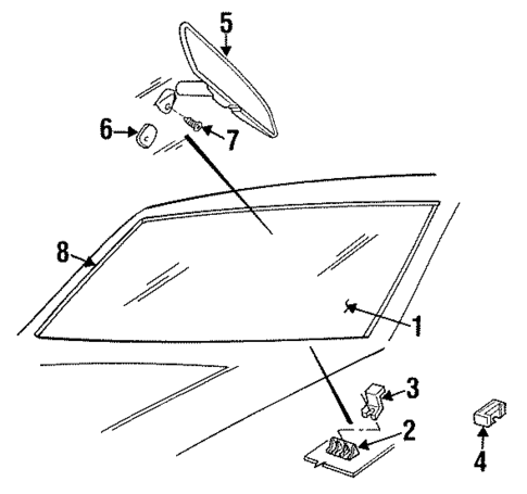 Reveal Moldings for 1989 Dodge Grand Caravan #0