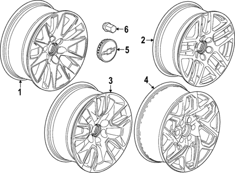 Wheels for 2022 Chevrolet Silverado 1500 LTD #0