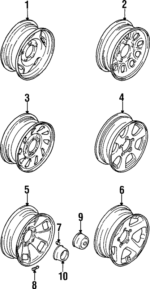 Wheels for 1996 Suzuki Sidekick #0