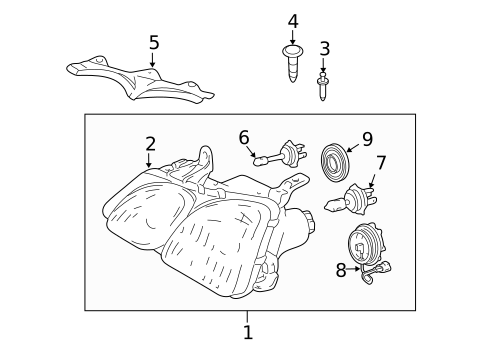 Bulbs - Chassis for 2005 Lexus LX470 #1