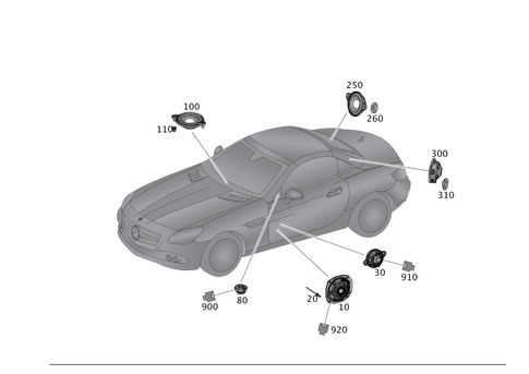 Loudspeaker for 2018 Mercedes-Benz SLC300 #0