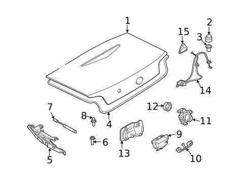 Lid & Components for 2008 BMW Z4 #0