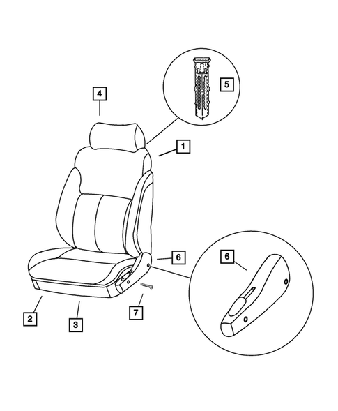 Front Seats and Attaching Parts for 2004 Dodge Neon #4
