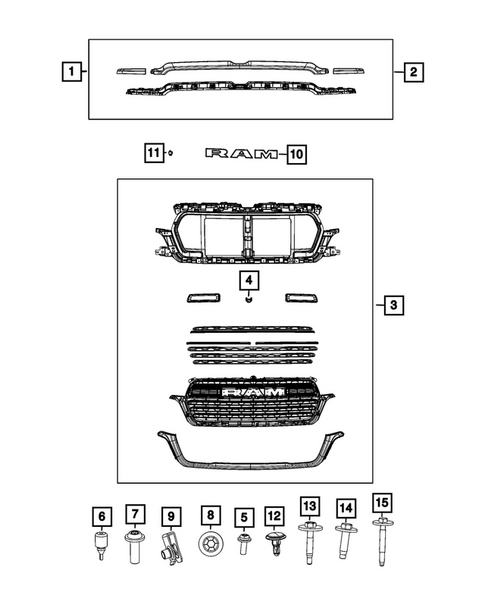 Grilles for 2025 Ram 1500 #1