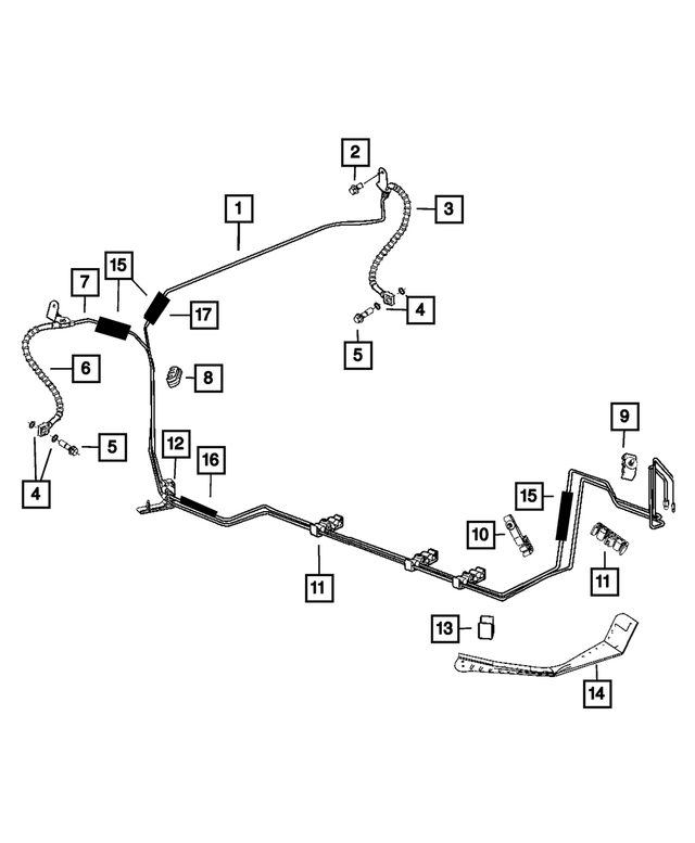68001857AA - Brakes: Tie Strap for Mopar Image image
