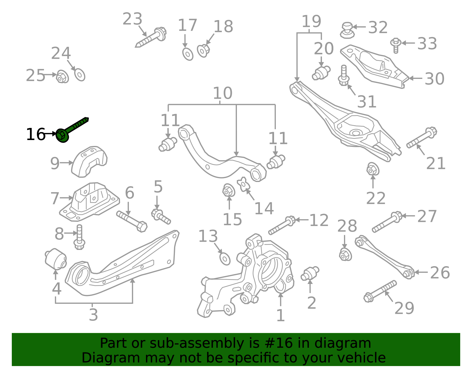 Oem 26f Wht 2006-2026 Audi Upper Control Arm Adjust Bolt WHT-000-227 | OEM Parts Online