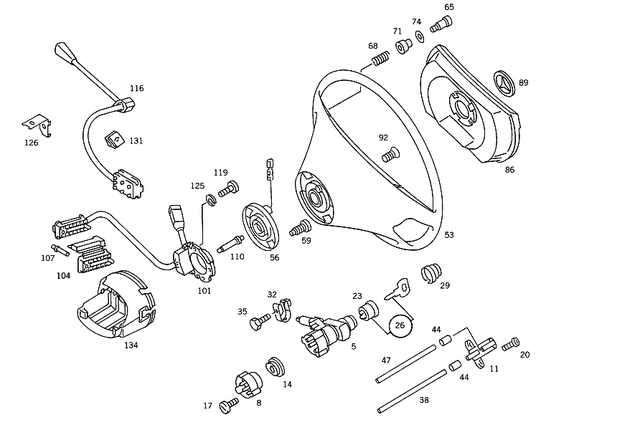 1244622130 - Steering: Steering Wheel Lock for Mercedes-Benz Image image