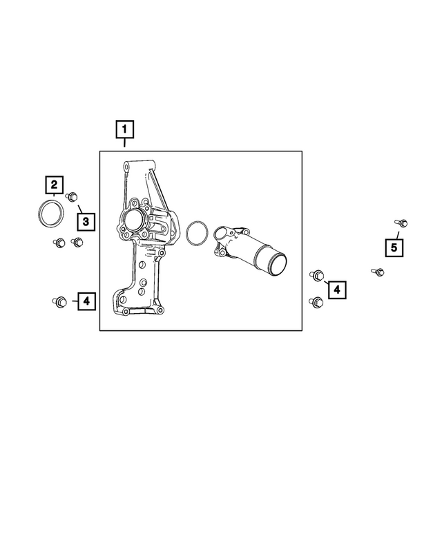 68444751AA - : Hex Flange Head Bolt, Right Front for Mopar Image