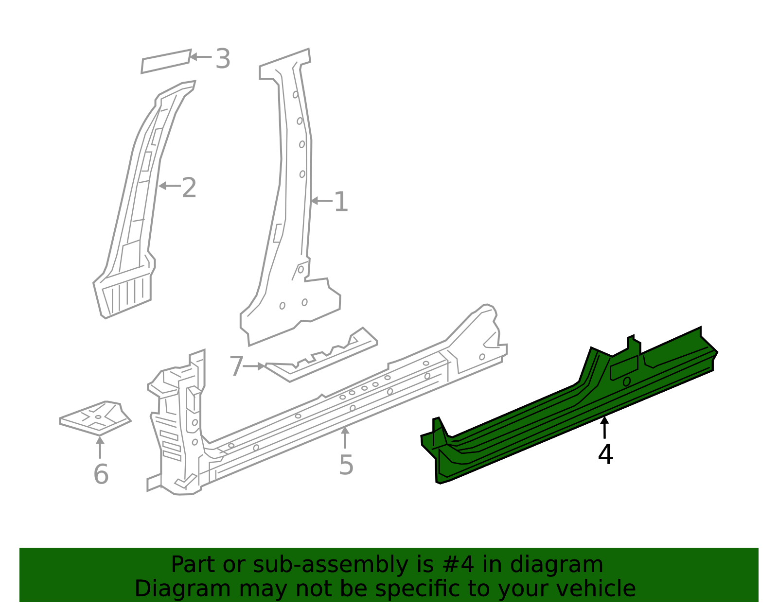 2017-2021 Honda Civic Rocker Panel 04641-TGG-A00ZZ | Honda Factory