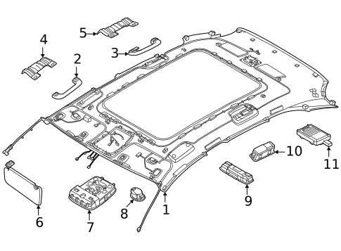 Interior Trim - Roof for 2025 Genesis GV70 #0