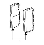 85158659 - : Disc Brake Pad Set for Chevrolet: Camaro Image