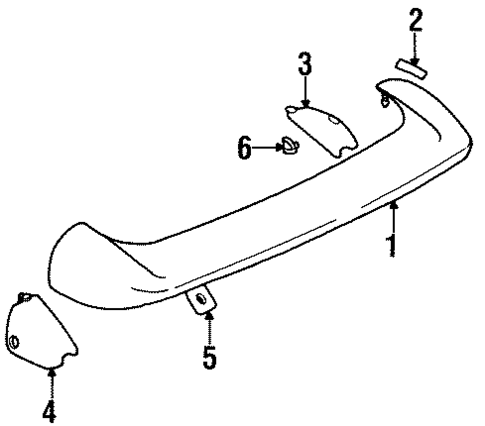 Spoiler for 1999 Subaru Legacy #0