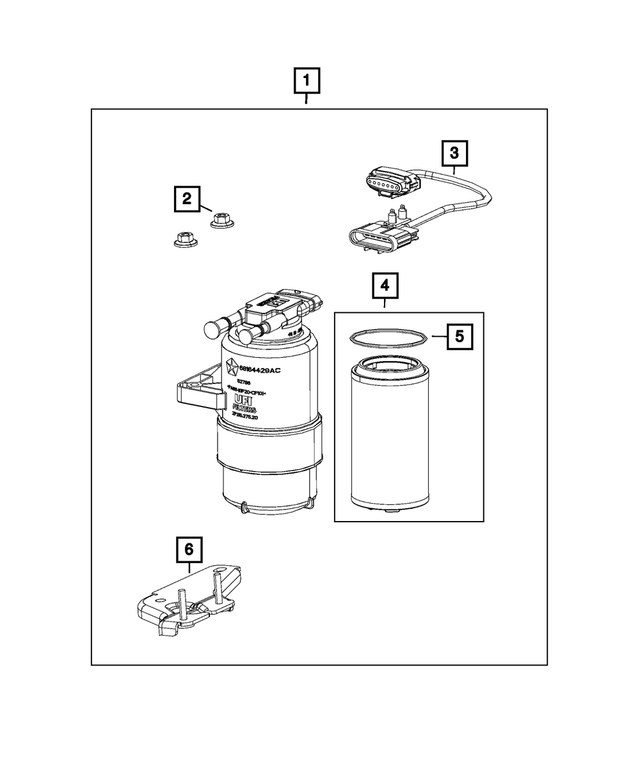 68210881AB - Fuel: Fuel Supply Jumper for Mopar Image