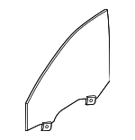 51335B515D9 - Body: Door Glass for BMW: 740i, 750e xDrive, 760i xDrive, i7 Image