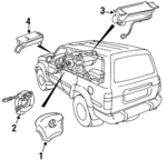 4513050100E0 - Electrical: Driver Air Bag for Lexus: LS400, LX450 Image