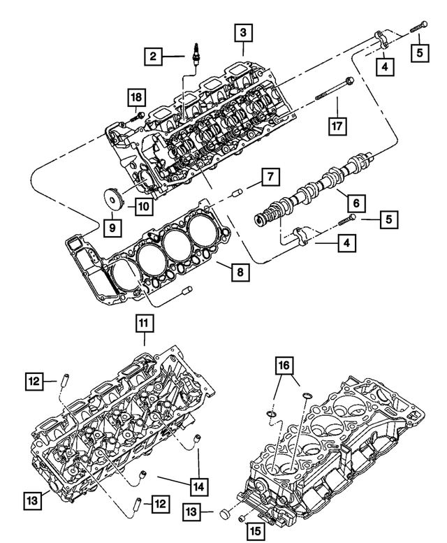 « RL022133AA –  : Cylindre Culasse pour Mopar Image »