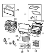 5191353AB - Air Conditioners and Heaters: A/c And Heater Duct, Left for Mopar Image