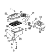 53032083AA - Fuel: Air Cleaner Hose for Dodge: Dakota, Durango Image