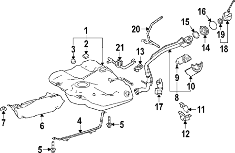 Fuel Tank for 2022 Toyota Camry #0