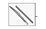 9ADU24KA - Body: Wiper Blade for Kia Image