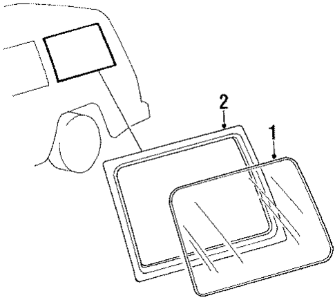 Glass & Hardware for 1991 Mitsubishi Montero #0