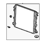 21978 - Belts &amp; Cooling: ACDelcoâ„¢ Radiator for Chevrolet: Silverado 2500 HD, Silverado 3500 HD | GMC: Sierra 2500 HD, Sierra 3500 HD Image