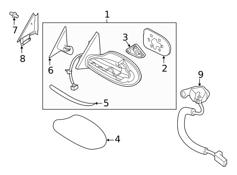 Outside Mirrors for 2015 Nissan Altima #0