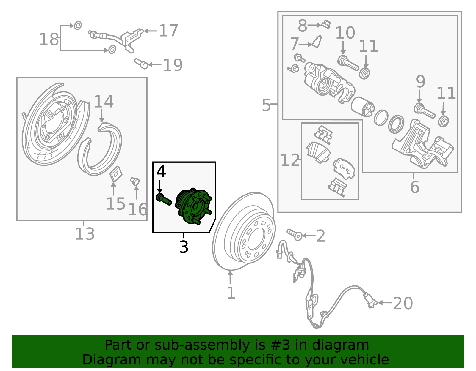 52730-F0000 Genuine Hyundai Rear Wheel Hub And Bearing Assembly リアホイールハブとベアリングアセンブリ ヒュンダイ ジェネシス 2008-2015 52730-3M000 52730-3M100