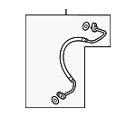 7P0820721L - HVAC: AC Hose for Volkswagen: Touareg Image