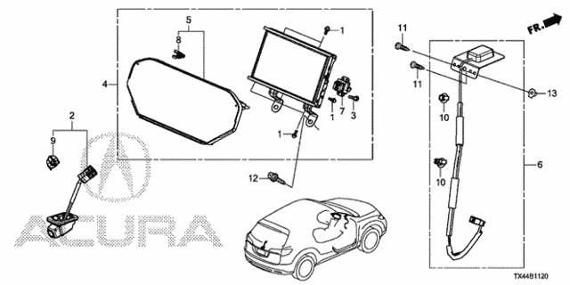 Navigation System - Rear Camera (1) for 2013 Acura RDX #0