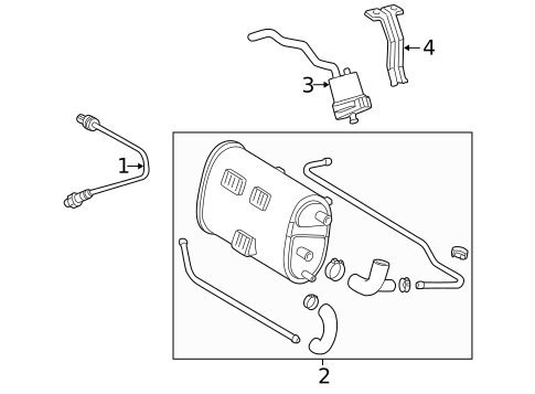 Emission Components for 1998 Mercedes-Benz SLK230 #0