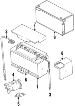 357971228C - Electrical: Battery Cable for Volkswagen Image