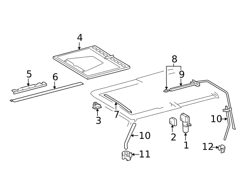 Sunroof for 2010 Mercedes-Benz G55 AMG #1