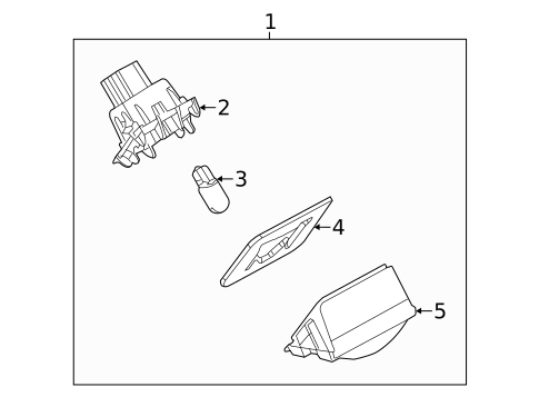 License Lamps for 2015 Mazda 5 #0
