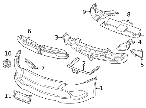 Bumper for 2013 SRT Viper #1