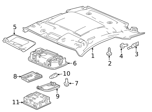 Interior Trim - Roof for 2016 Honda CR-Z #0