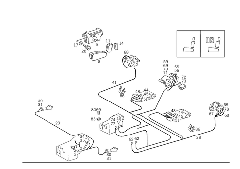 Electric Seat Adjuster for 1989 Mercedes-Benz 300E #1