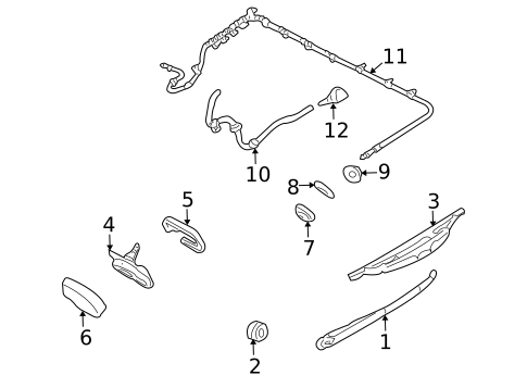 Wiper & Washer Components for 2009 Mazda Tribute #1