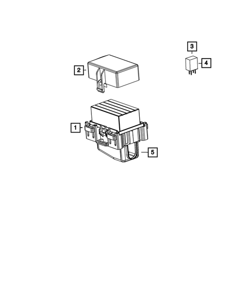 Power Distribution Center, Fuse Block, Junction Block, Relays and Fuses for 2017 Jeep Grand Cherokee #1