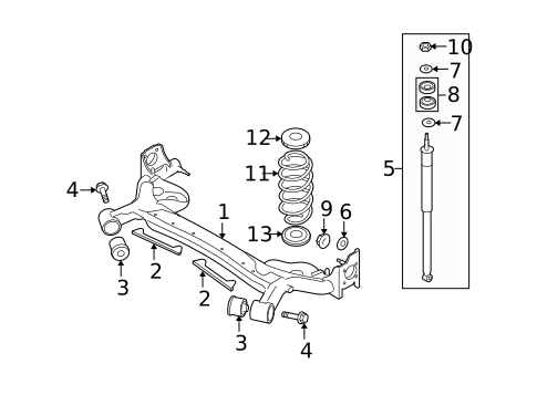Rear Suspension for 2009 Suzuki SX4 #0