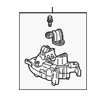 35100TK4305 - Steering: Steering Lock for Acura: TL, ZDX Image