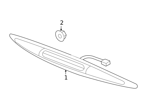 High Mounted Stop Lamp for 2006 Honda Accord #1