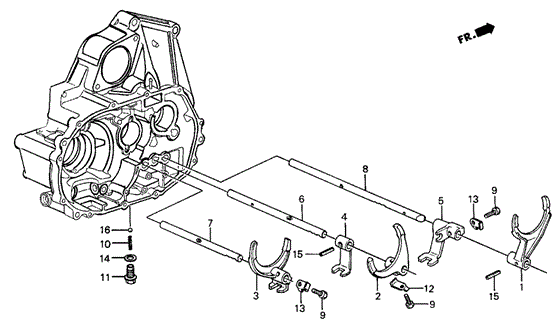 MT Shift Fork - Setting Screw for 1985 Honda Civic #0
