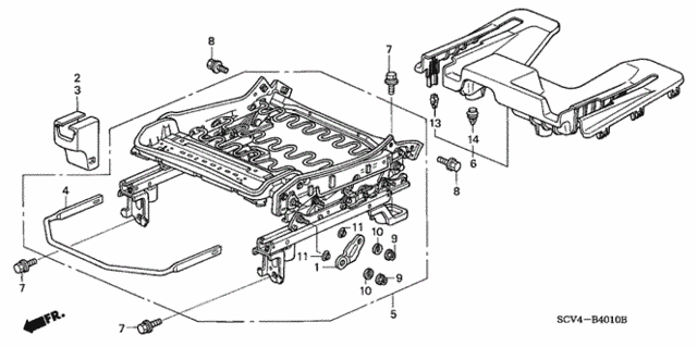 Front Seat Components (L.) for 2005 Honda Element #0