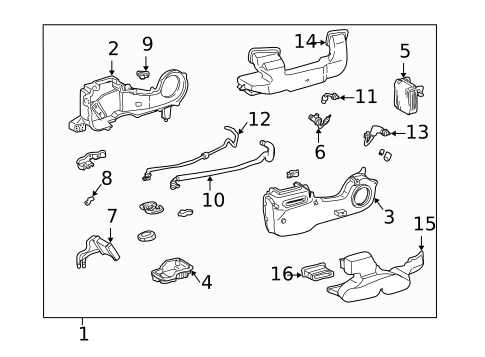 Evaporator & Heater Components for 2001 Toyota Sienna #0