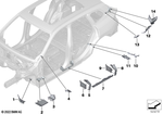 41117301901 - Bodywork: Shaped Part, Bracket, Axle Mount for BMW Image