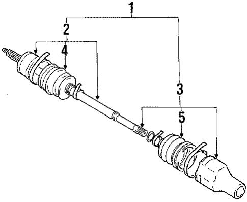 Axle Shaft for 1990 Suzuki Swift #0