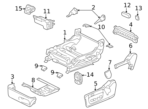 Tracks & Components for 2002 Lexus LS430 #0